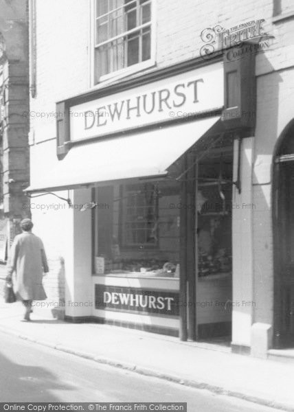 Photo of Halesworth, Dewhurst Butchers c.1955