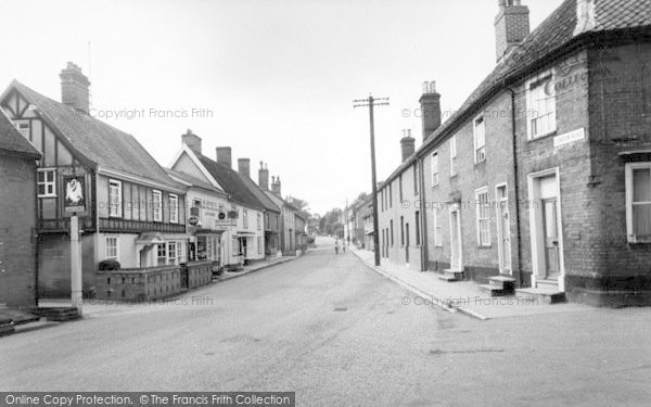 Photo of Halesworth, London Road c.1955 - Francis Frith