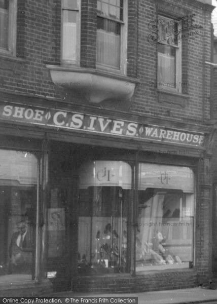 Photo of Halesworth, Shoe Shop c.1960