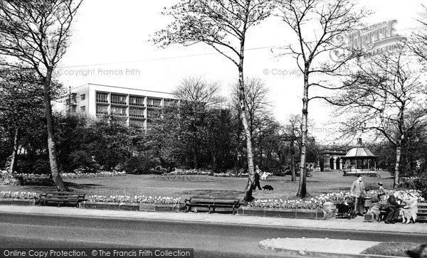 Photo of Halifax, People's Park And Percival Whitley College Of Further Education c.1957