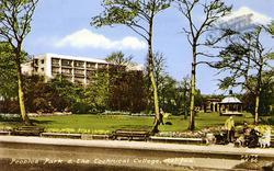 People's Park And Percival Whitley College Of Further Education c.1957, Halifax