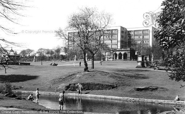 Photo of Halifax, People's Park And Percival Whitley College Of Further Education c.1960