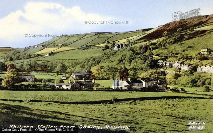 Photo of Halifax, Shibden Valley From Godley c.1955