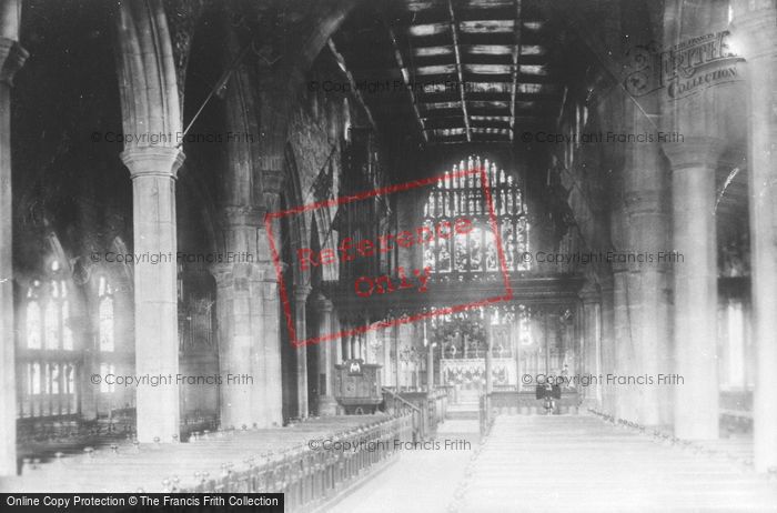 Photo of Halifax, St John The Baptist's Church, Nave And Screen 1893
