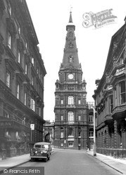 The Town Hall And White Swan c.1960, Halifax