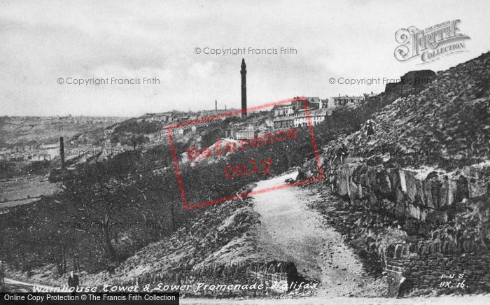 Photo of Halifax, Wainhouse Tower And Lower Promenade c.1955