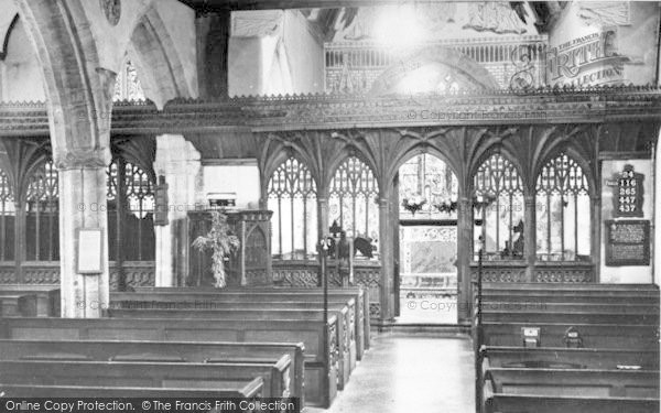 Photo of Halse, Parish Church Interior c.1955