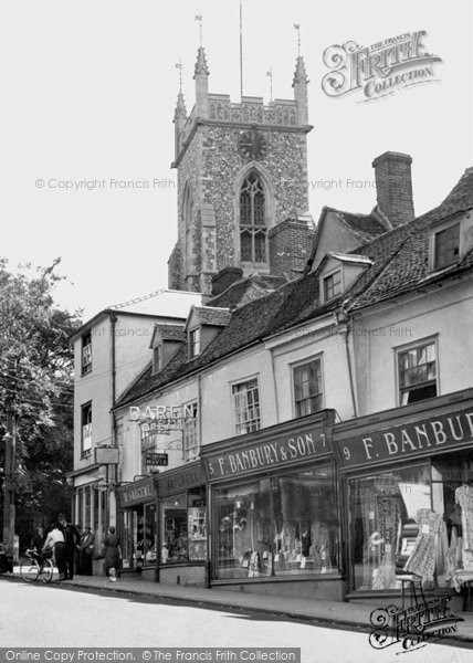 Photo of Halstead, St Andrew's Church, High Street c.1955