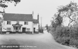 The Cock Inn And Shoreham Lane c.1955, Halstead