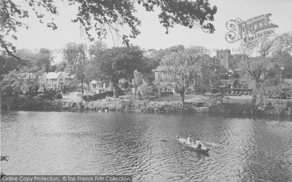 Photo of Halton, The River And Church c.1960