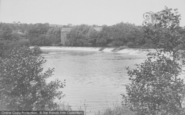 Photo of Halton, The Weir And Mill c.1955
