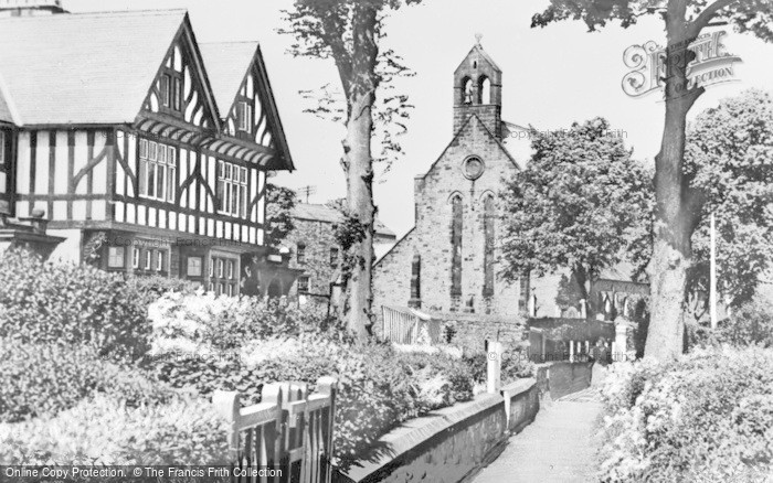Photo of Haltwhistle, Edens Lawns And Parish Church c.1955