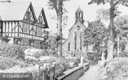 Edens Lawns And Parish Church c.1955, Haltwhistle