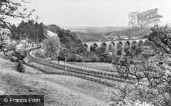 Lambley Viaduct And Station c.1955, Haltwhistle