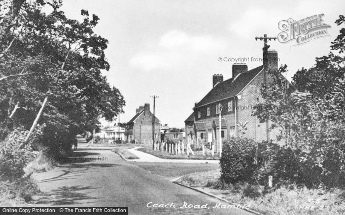 Photo of Hamble, Coach Road c.1955