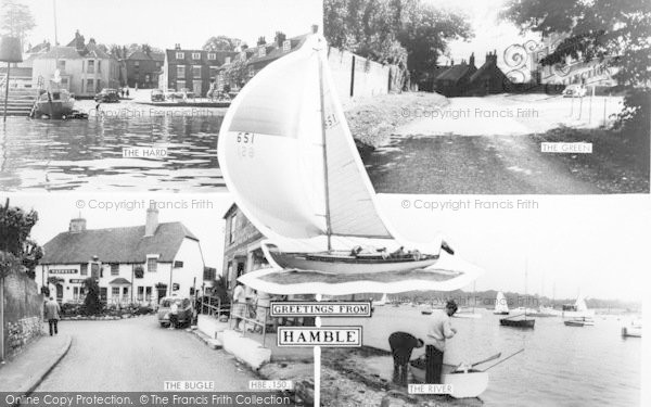 Photo of Hamble, Composite c.1960