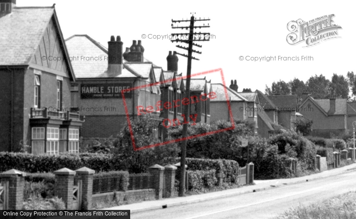 Photo of Hamble, Hamble Stores, Hamble Lane c.1955