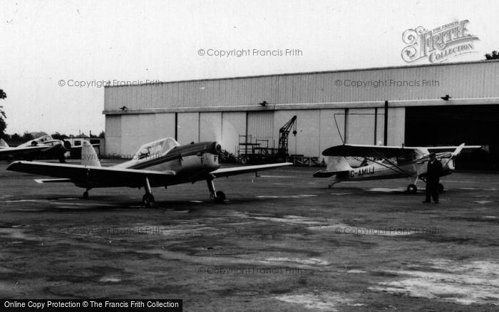 Photo of Hamble, Planes At The Flying School c.1955