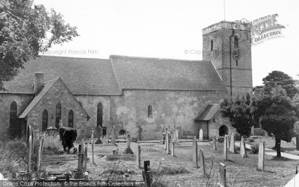 Photo of Hamble, St Andrew's Church c.1955