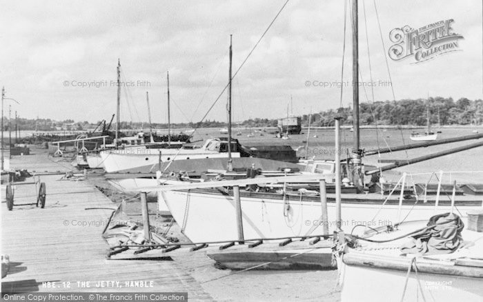 Photo of Hamble, The Jetty c.1955
