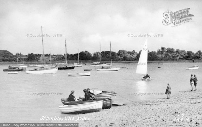 Photo of Hamble, The River c.1955