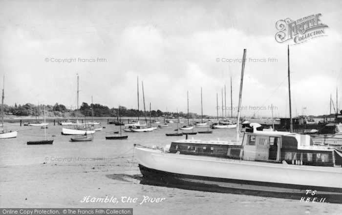 Photo of Hamble, The River c.1955