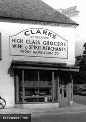 Clarks High Class Grocers c.1960, Hambledon