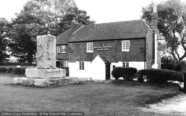 Hambledon, Cricket Stone And The Bat And Ball Inn c.1960