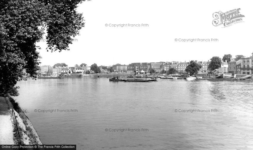 Hammersmith, Lower Mall from the Barnes Bank c1960