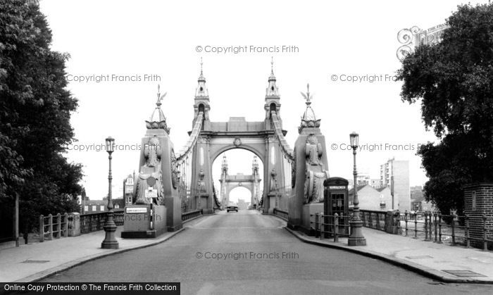 Photo of Hammersmith, The Bridge c.1960
