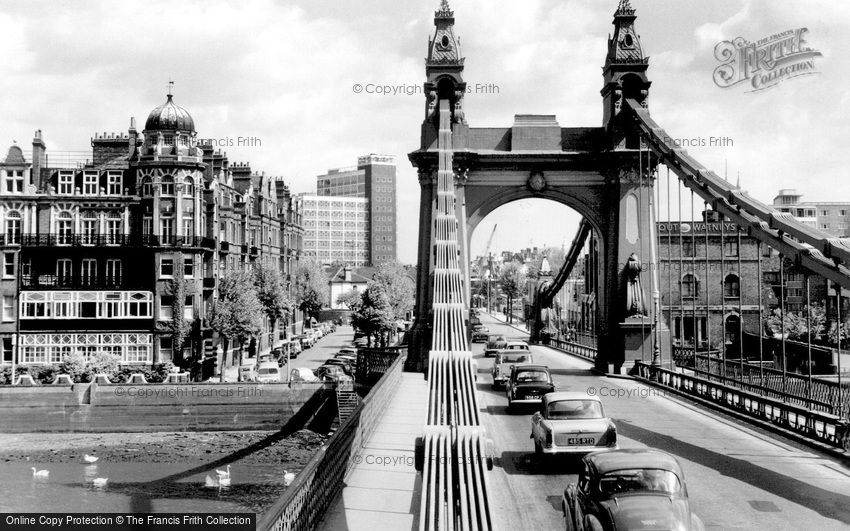 Hammersmith, the Bridge c1965
