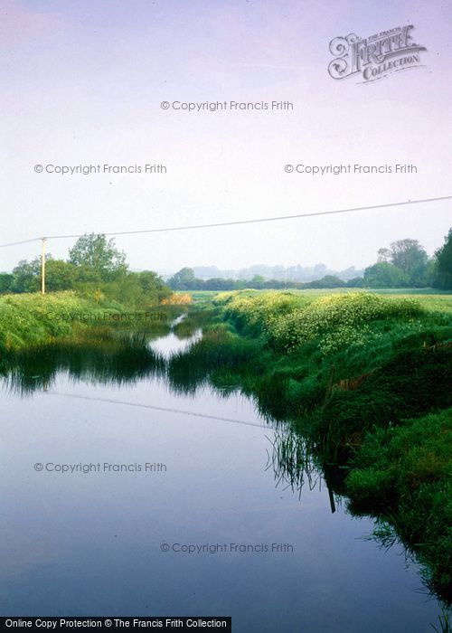 Photo of Hammoon, Power Lines Over The River Stour 2006