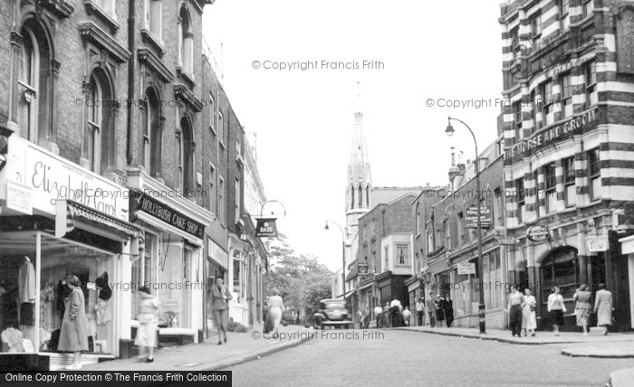 Photo of Hampstead, Heath Street c1955