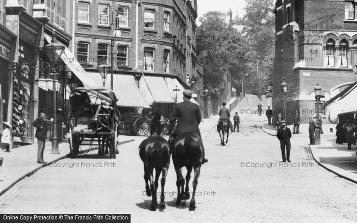 Photo of Hampstead, High Street, Horses 1898