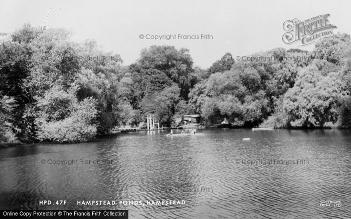 Photo of Hampstead, Ponds c.1960
