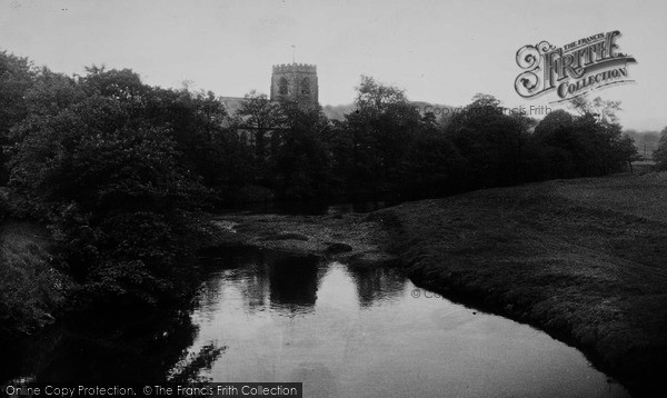 Photo of Hampsthwaite, The River And Church c.1955