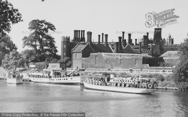 Photo of Hampton Court, And The River Thames c.1955