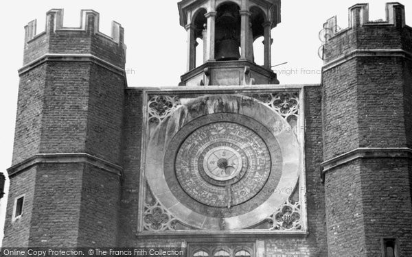 Photo of Hampton Court, Astronomical Clock c.1950