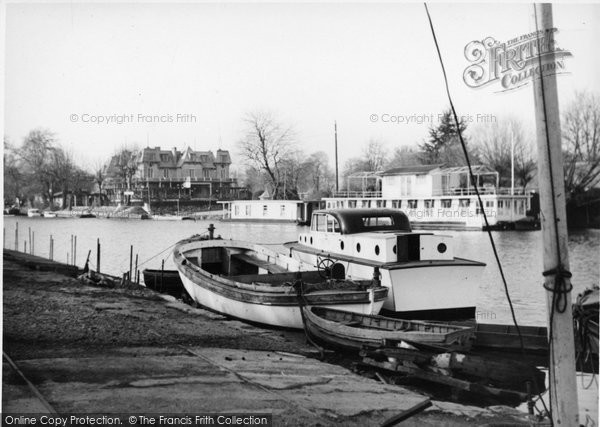Photo of Hampton Court, Boathouse Reach And Club c.1950