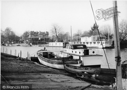Boathouse Reach And Club c.1950, Hampton Court