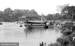 Paddle Steamer On The River Thames 1896, Hampton Court