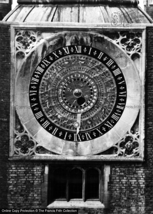 Photo of Hampton Court, Palace, The Astronomical Clock c.1950
