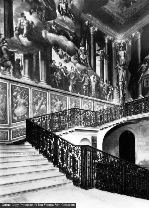 Photo of Hampton Court, Palace, The King's Staircase c.1950