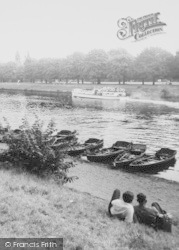 Relaxing By The Thames c.1960, Hampton Court