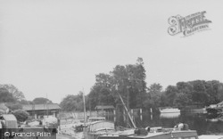 Ship Yard On River c.1950, Hampton Court