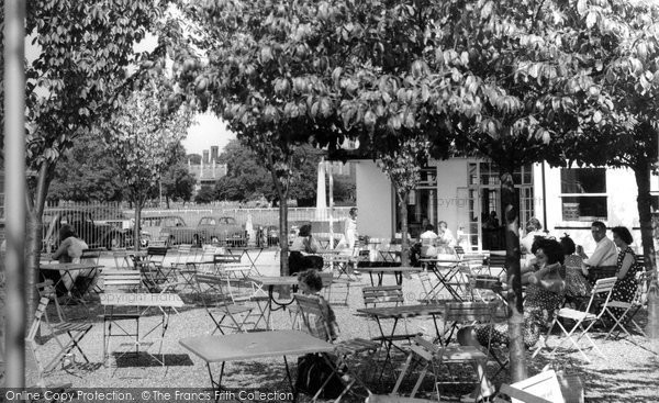 Photo of Hampton Court, Tea Gardens c.1965