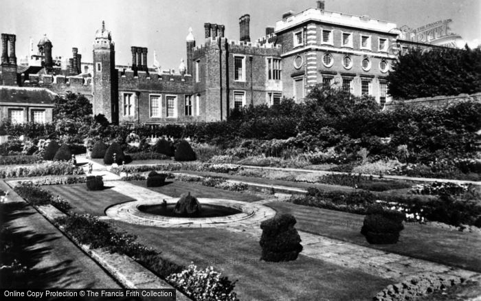 Photo of Hampton Court, The Palace From The Sunk Garden c.1950