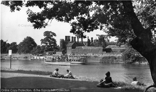Photo of Hampton Court, The River Thames c.1955