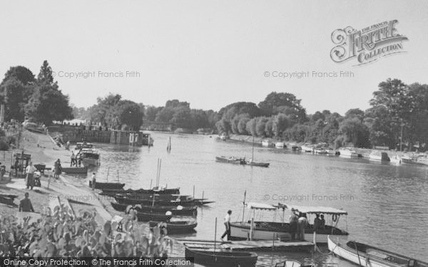 Photo of Hampton Court, View From The Bridge c.1955