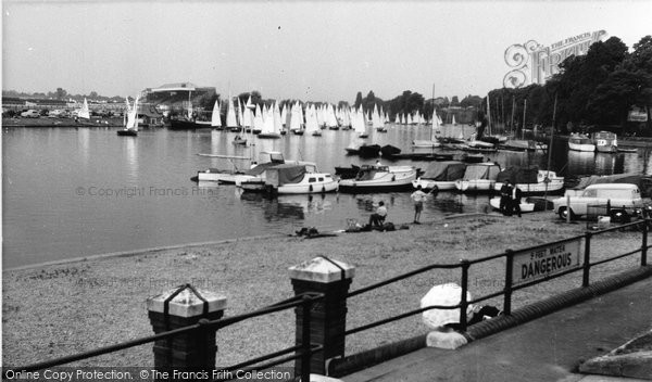 Photo of Hampton, The River Thames c.1955